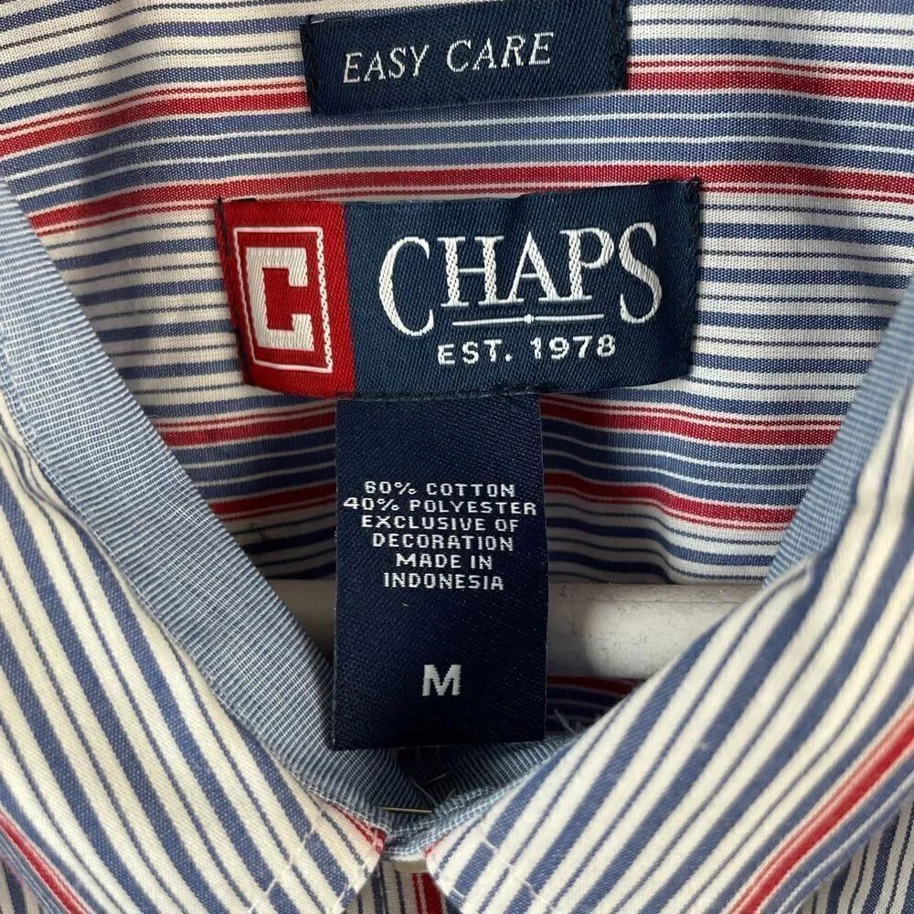 NWT Chaps Easy Care Button Down Shirt Size M - Picture 4 of 5